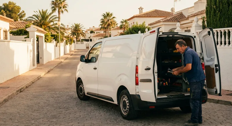 Locksmith service van in Albir