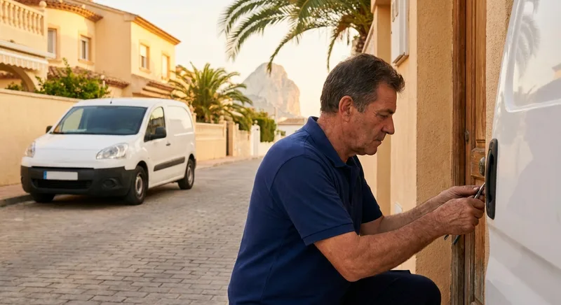 Locksmith service van in Calpe