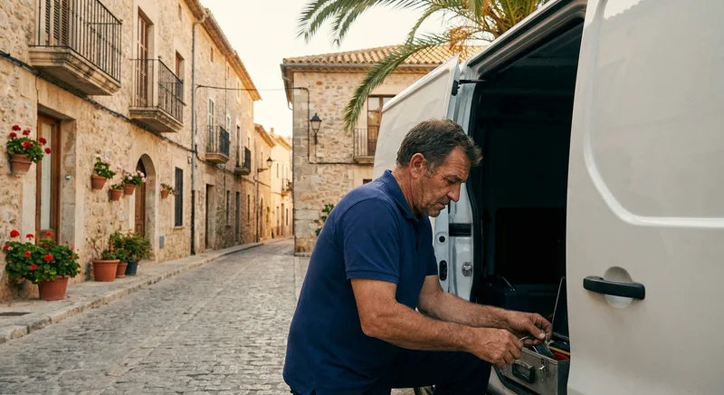 Locksmith service van in Santa Pola