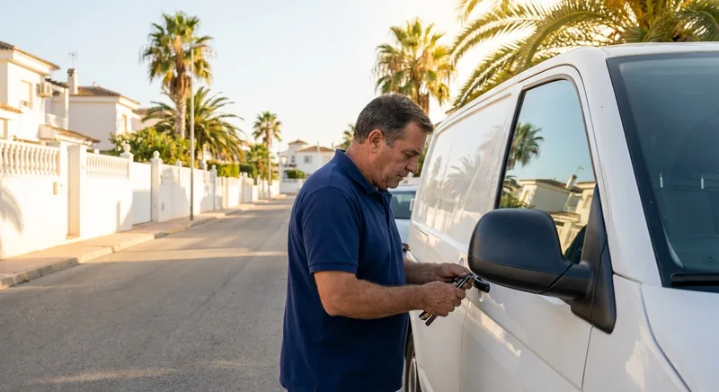 Locksmith service van in Albir