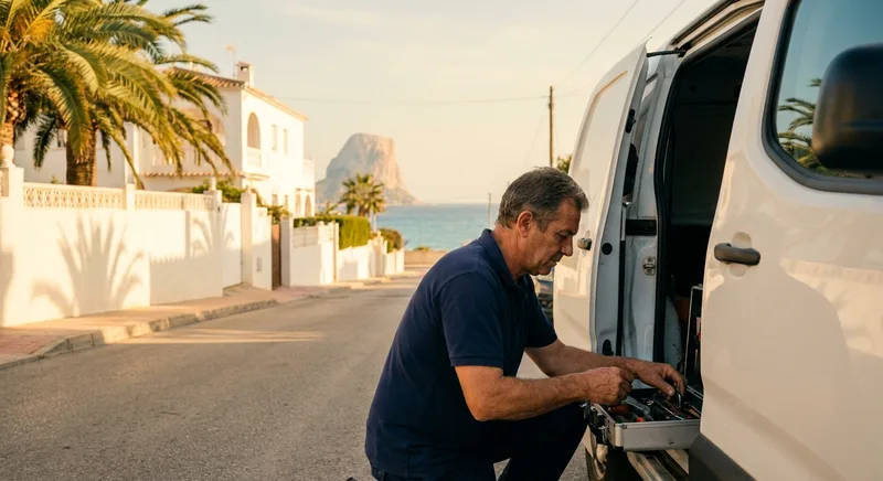 Locksmith service van in Calpe